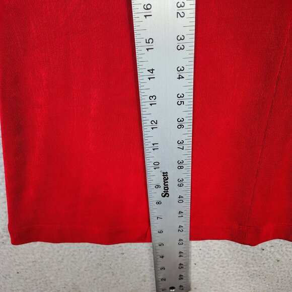 Chico's Travelers Dress Womens 0 US Small Red Allure High V-Neck Bell Sleeve NWT - Picture 7 of 12